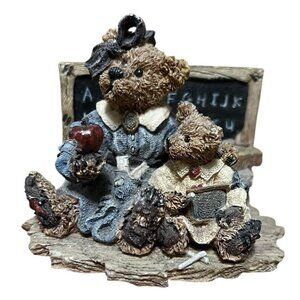Boyds Bears & Friends Figurine Miss Bruin & Bailey... The‎ Lesson VTG